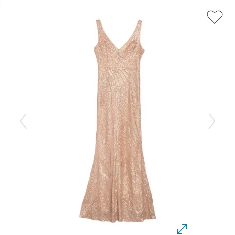 New Marina Sequined Floor Length Gown Sz 12 Dress